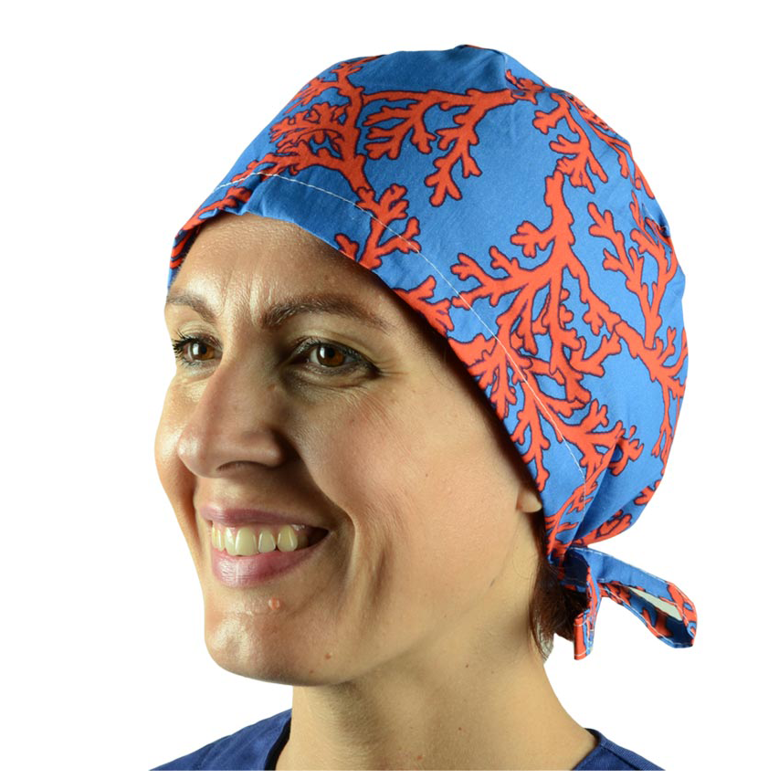 AIchenYW OP Cappellino chirurgico in cotone per medici, infermieri coccini regolabili strofinando chirurgo berretto chemo bandana per donna berretto da lavoro turbante, Celeste., Taglia unica