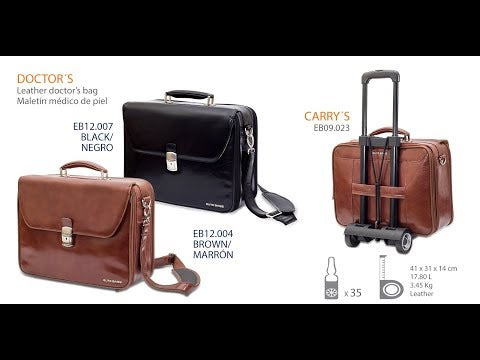 Borsa medico ELITE BAGS Doctor's - Pelle - Nera