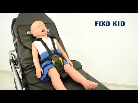 Sistema di trattenuta pediatrica FIXO KID per barelle - 8 cinghie