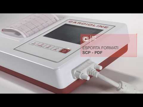 ECG CARDIOLINE ECG100L FULL - Elettrocardiografo a 3-6 canali interpretativo