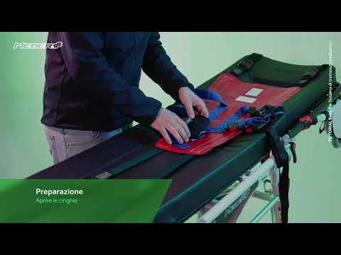 Sistema di trattenuta pediatrica BABY FIX per barelle - 6 cinghie