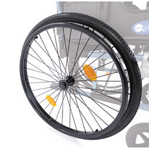 Ruote posteriori in PU CPR770 per carrozzine ARDEA Helios CP785