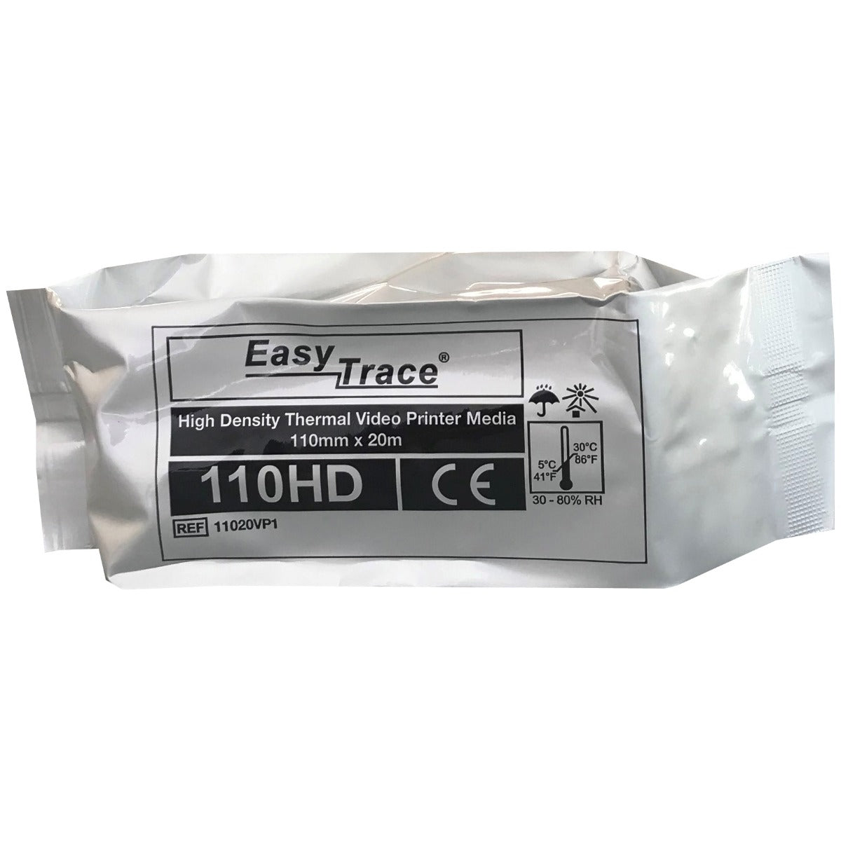 5 Rotoli Carta Ultrasuoni Compatibile Sony UPP-110HG - Ultra Lucida, Per Stampante Bianco E Nero