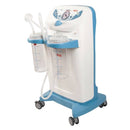 Aspiratore CLINIC PLUS con 2 vasi da 4 litri - 60 lit/min - con pedale