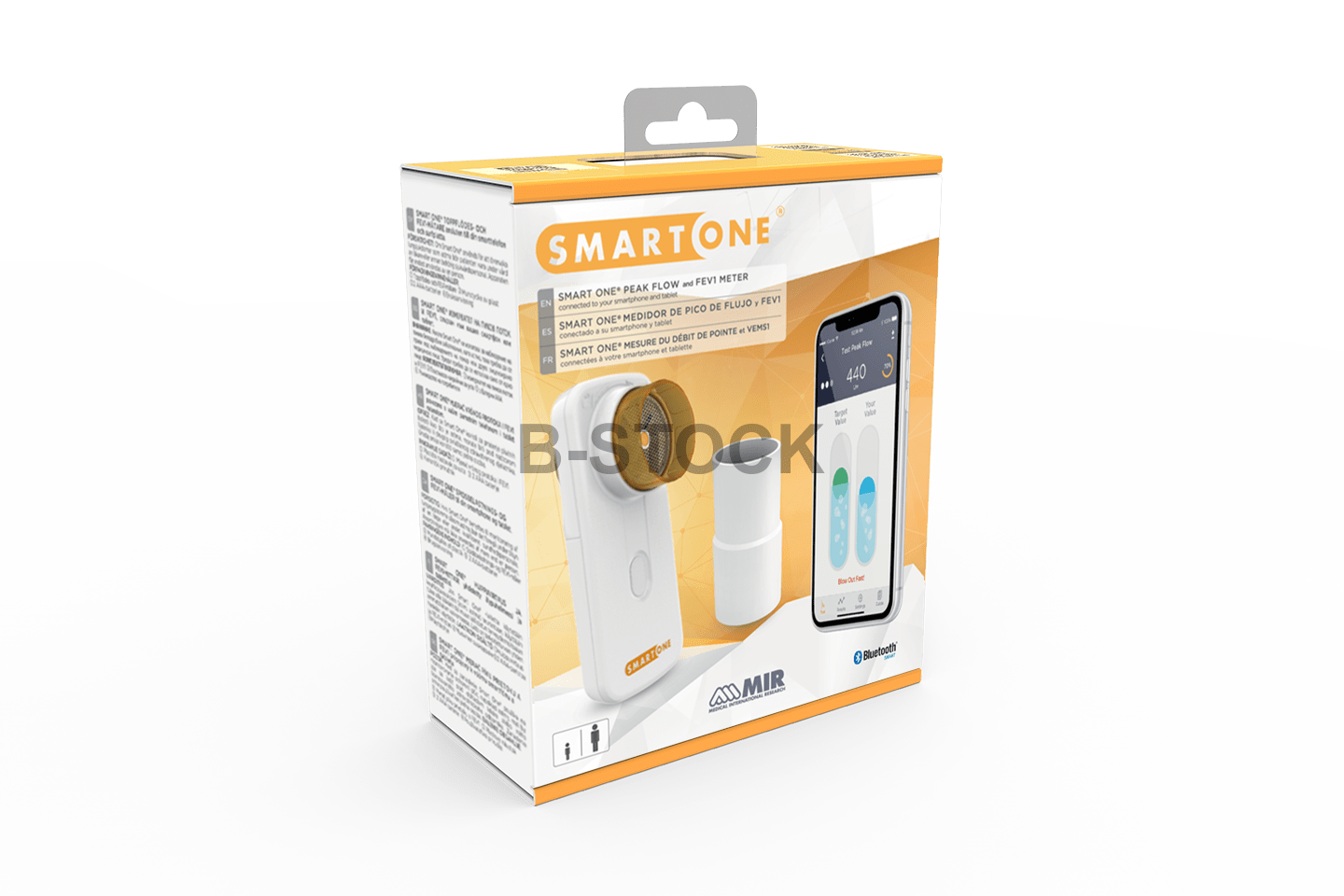 Misuratore di picco di flusso e FEV1 MIR Smart One® collegabile a smartphone e tablet - B-Stock