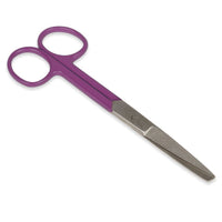 Forbici rette punte alterne - anelli viola - 14 cm