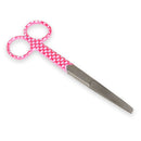 Forbici rette punte alterne - fantasia cuori - 14 cm