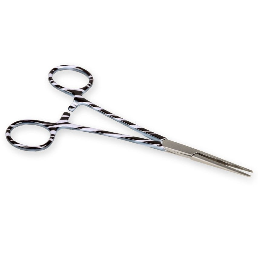 Pinza emostatica retta - fantasia zebra - 16 cm