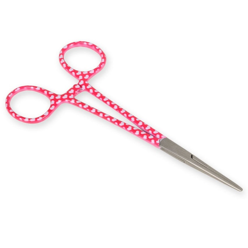 Pinza emostatica retta - fantasia cuori - 16 cm