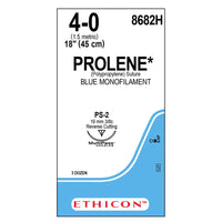 Sutura Ethicon PROLENE BLUE 8682H - 4-0, Ago 3/8 PS-2 mm 19 - Blu (conf. 36 pz.)