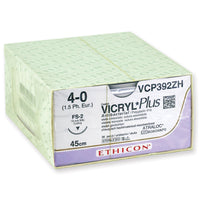Sutura Ethicon VICRYL PLUS VCP392ZH - 4-0, Ago 3/8 FS-2 mm 19 - Viola (conf. 36 pz.)