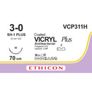 Sutura Ethicon VICRYL Plus VCP311H - 3-0, Ago 1/2 SH-1 PLUS mm 22 - Viola (conf. 36 pz.)