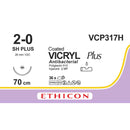 Sutura Ethicon VICRYL PLUS VCP317H - 2-0, Ago 1/2 SH mm 26 - Viola (conf. 36 pz.)