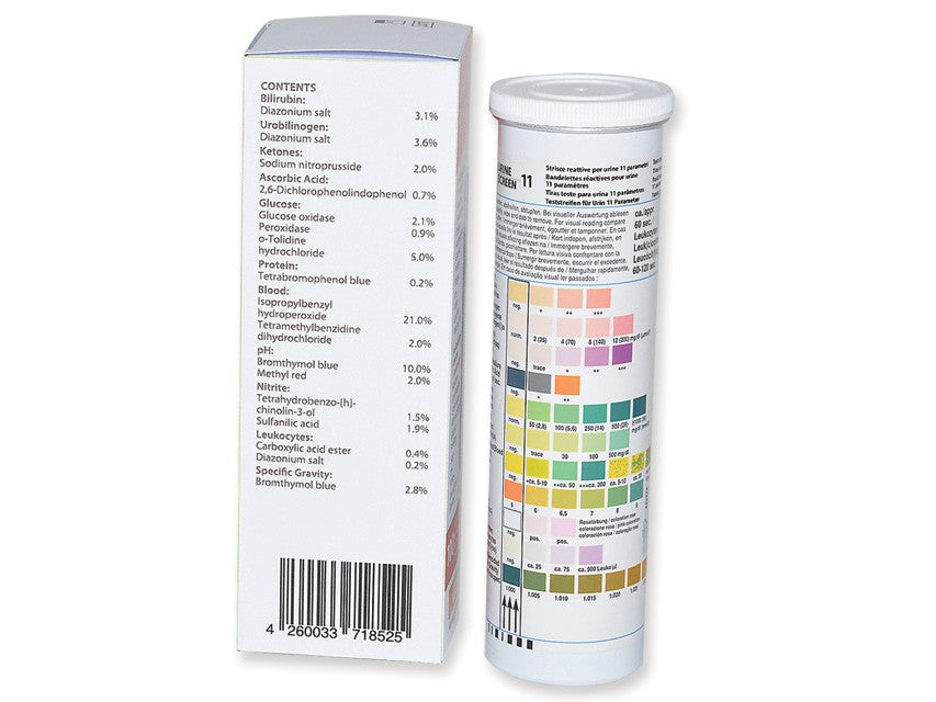 Strisce Urine GIMA 11 parametri in flacone (100 strisce)