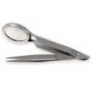 Pinza con lente ingrandimento 2x - 8 cm