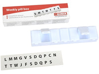 Portapillole settimanale bianco - in scatola