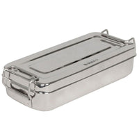 Scatola in acciaio Inox 18x8x4 cm - con manici