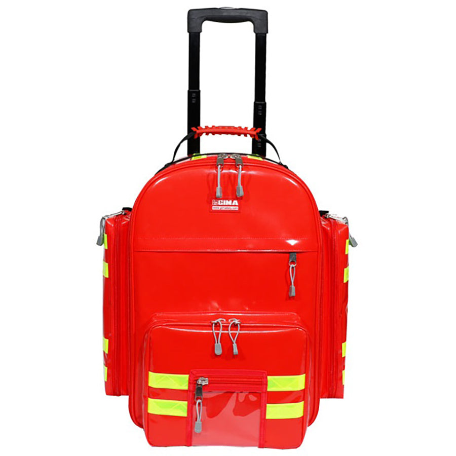 Zaino per emergenza LOGIC 2 PVC con Trolley - Rosso