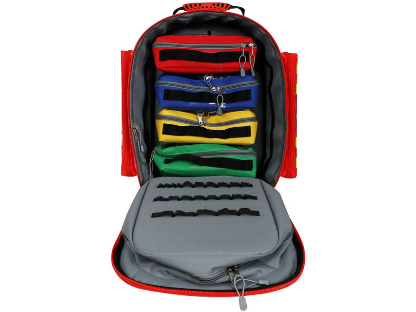 Zaino per emergenza LOGIC 2 PVC con Trolley - Rosso