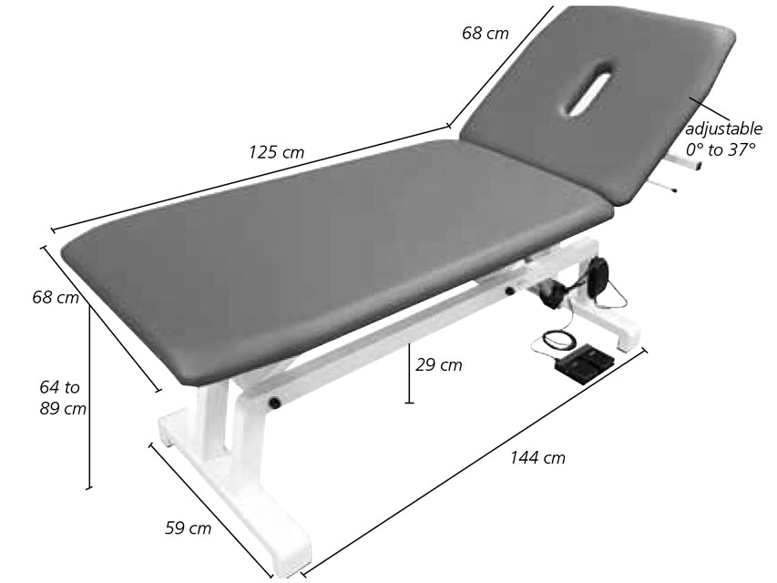 Lettino elettrico ad altezza variabile GIMA - 68 cm