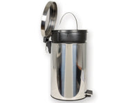Portarifiuti inox c/ secchiello in plastica - 12 L