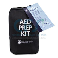Kit di preparazione AED in custodia morbida nera