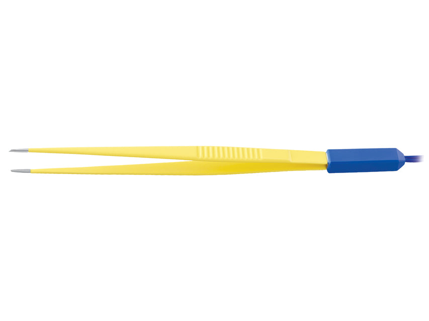 Pinza bipolare monouso con cavo 3 mt - Retta 20 cm - punta 1 mm