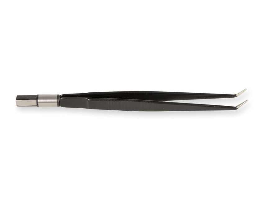 Pinza bipolare Non Stick - Retta 18 cm - punte angolate 1 mm