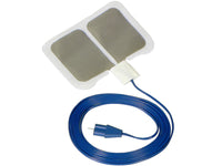 Piastra neutra monouso con cavo 3 mt - adulti (conf. 25 pz.) - REM in TNT con gel solido - Valleylab