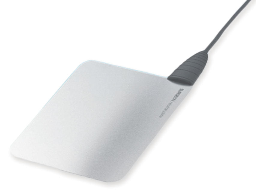 Piastra neutra Surgeon in metallo 16 x 12 cm con cavo