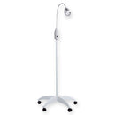 Lampada a luce fredda LED LUXIFLEX su piantana con ruote