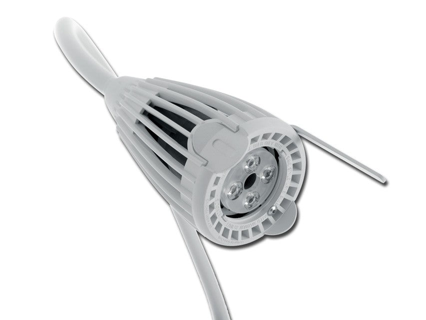 Lampada a luce fredda LED LUXIFLEX su piantana con ruote