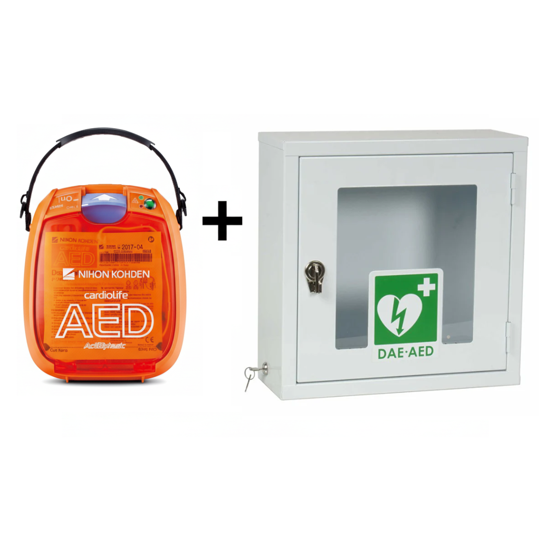 Defibrillatore Semiautomatico CARDIOLIFE AED 3100K + Teca con allarme