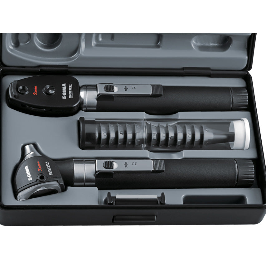 Set Oto-Oftalmoscopio GIMA Sigma F.O. 2,5 V con valigetta
