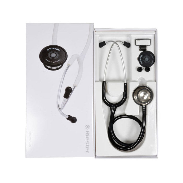 Fonendoscopio RIESTER Duplex 2.0 in acciaio - Nero