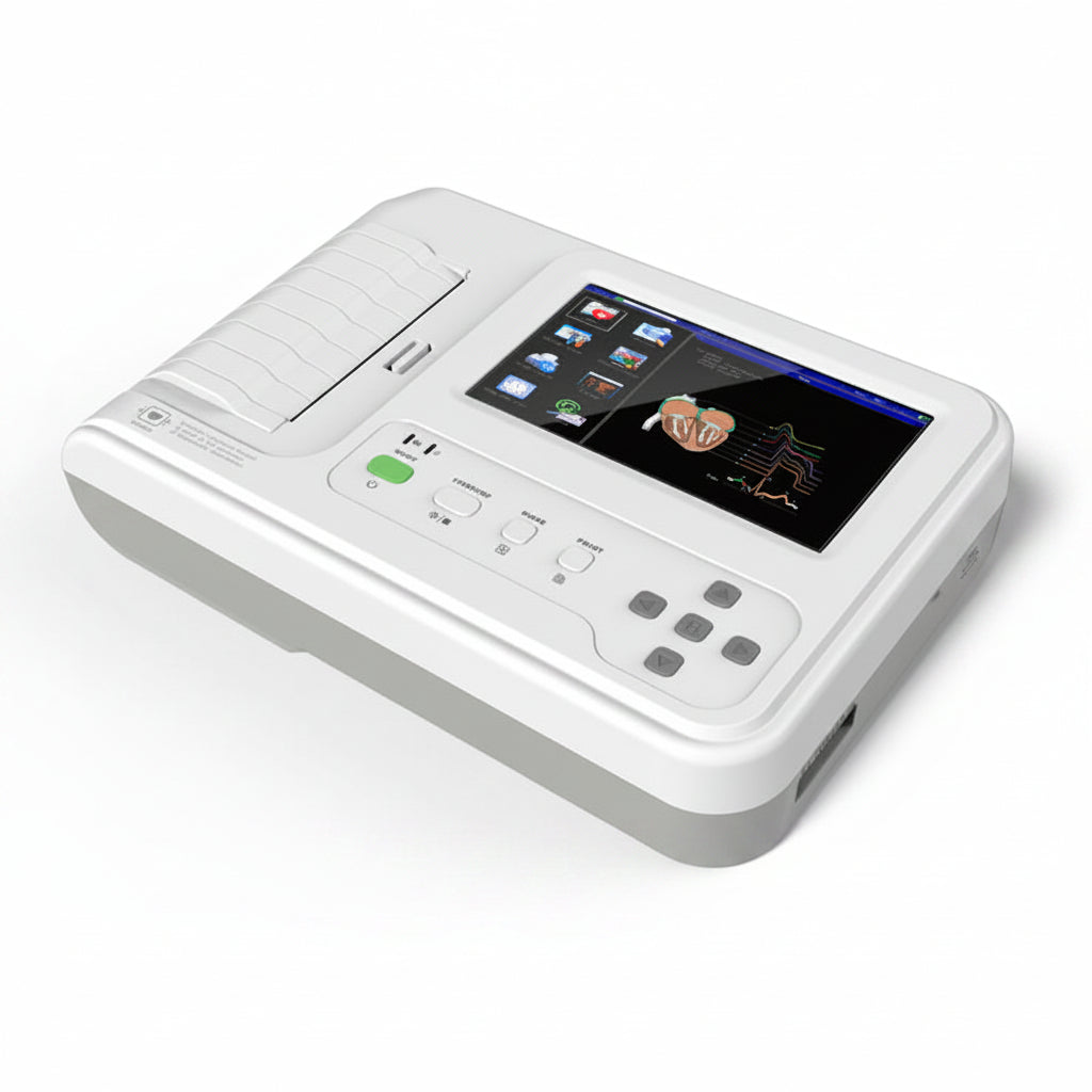 ECG Contec 600G Touch - Elettrocardiografo a 3-6 canali Interpretativo + Borsa