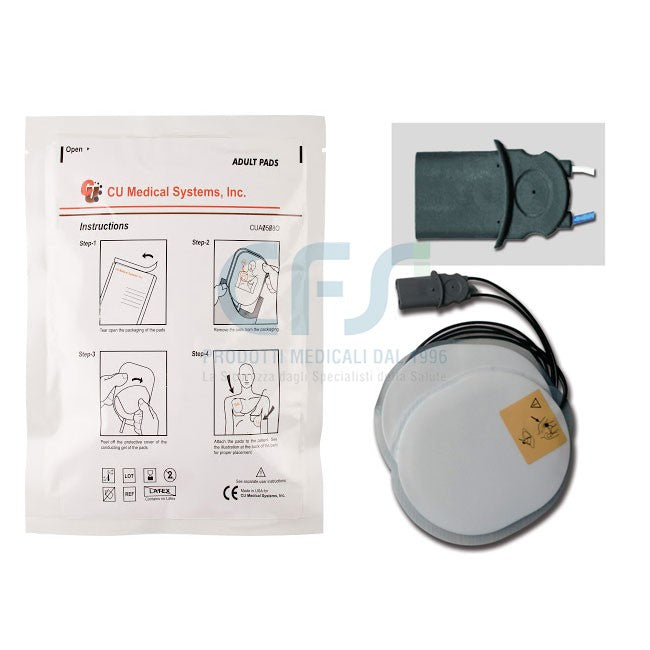 Piastre per defibrillazione CU-ER 1/2/3, ERT e ER5 - Adulto (coppia) - Originali