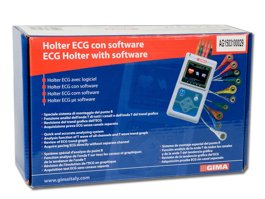 Sistema Holter ECG 24 h GIMA (Software + Registratore)