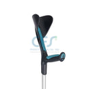 Coppia stampelle Advance - turchese/nero