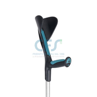 Coppia stampelle Advance - turchese/nero