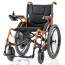 Carrozzina elettrica pieghevole Yuwell D130AL  con ruote posteriori 56 cm e corrimano