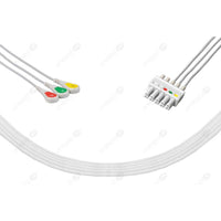 Set ECG 3/5 derivazioni x Siemens bottone SMF3-90S-I