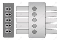 Set ECG 5 derivazioni per Mindray bottoncin MRC5-90S-I