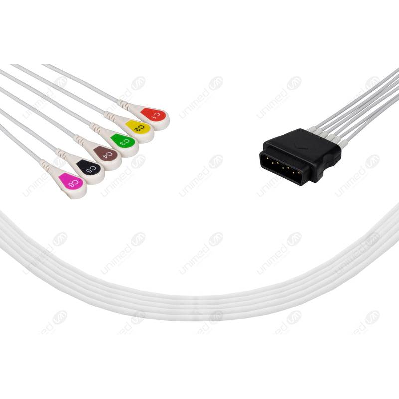 Set ECG 6 derivazioni per Physio-Control bottoncino MDB6-90S-I