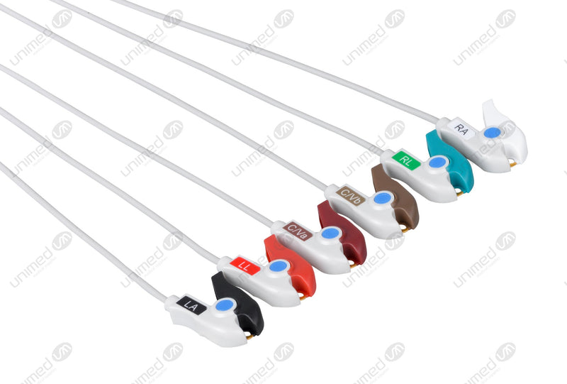 Set ECG 6 derivazioni per Philips pinzetta PTS6-90P-I