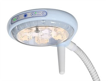 Lampada a luce fredda a 9 LED Primaled Flex su piantana con ruote