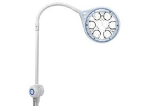 Lampada a luce fredda a 9 LED Primaled Flex su piantana con ruote