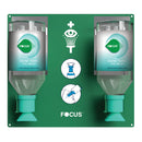 Stazione di lavaggio oculare Focus con staffa (doppia)