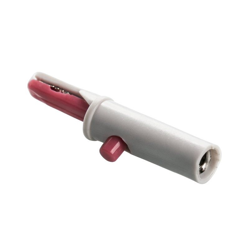 Adattatore a coccodrillo 4 mm 532-0021 per elettrodi monouso (conf. 10 pz.)