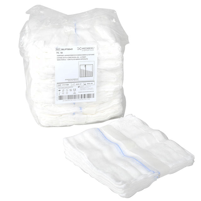 Garza laparatomica 30 x 30 - 4 veli (600 pz.)